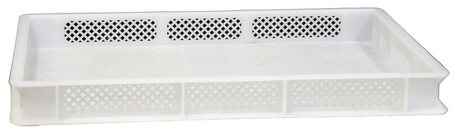A white basket to hold pasta in.